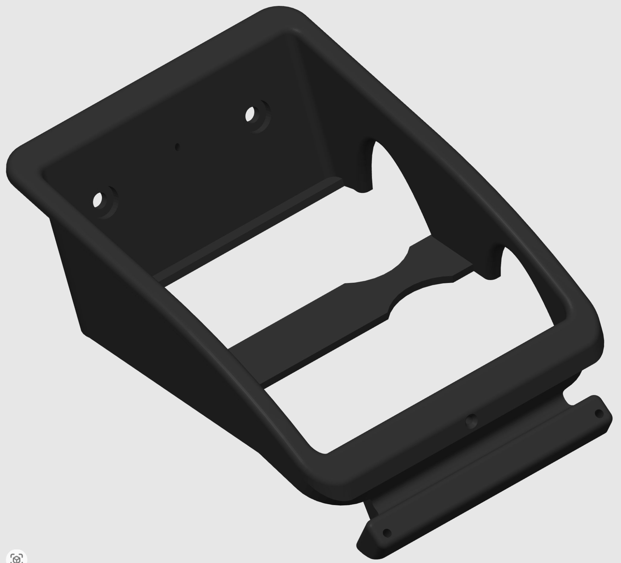 Main Bezel side view – 3D printed switch plate base